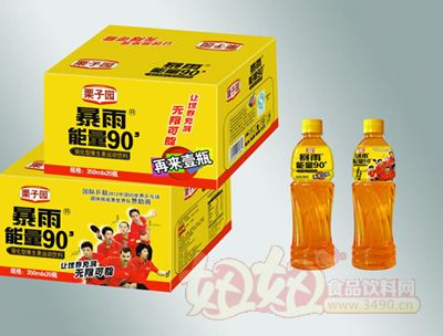 暴雨能量90强化型维生素运动饮料350ml|河南栗子园食品饮料有限公司