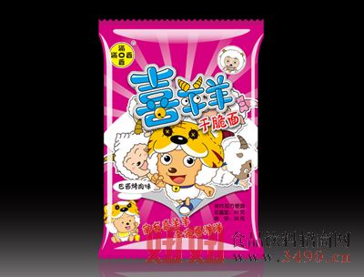 满口香喜羊羊干脆面巴西烤肉味40g