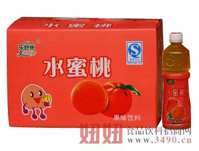 乐舒康水蜜桃饮料箱装