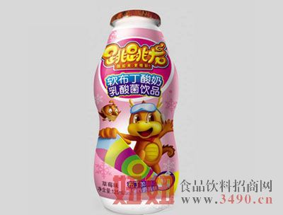 跳跳龙软布丁酸奶草莓味125ml|南京跳跳龙食品有限-好