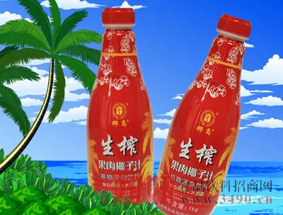 椰岛1升果肉椰子汁|海南椰岛股份有限公司荣誉出品-好妞妞饮料网【yl.