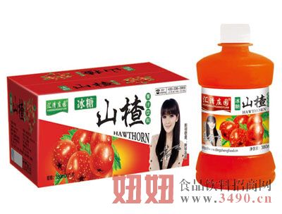 汇清庄园冰糖山楂果汁饮料380mlx15瓶