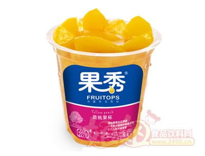 果秀227g黄桃水果杯装