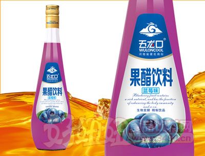 五龙口蓝莓醋饮料828ml