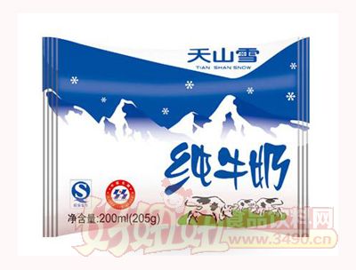 维维天山雪纯牛奶200ml