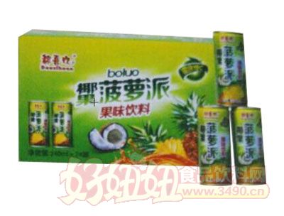 都喜欢椰果菠萝派果味饮料