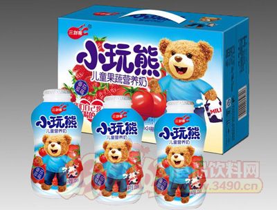三剑客小玩熊儿童果蔬奶