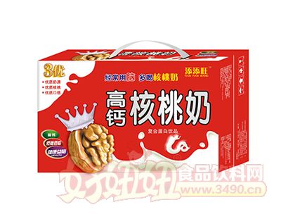 康越食品添添旺高钙核桃奶