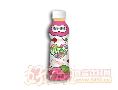 美粒多橙粒 蜜桃混搭果粒风味饮料500ml