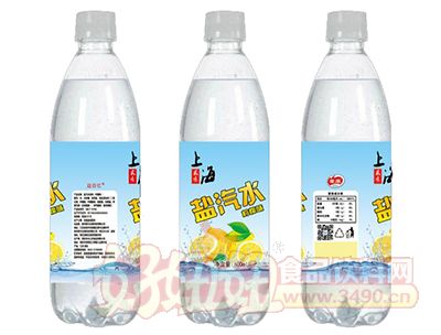 上海柠檬味盐汽水600ml瓶装