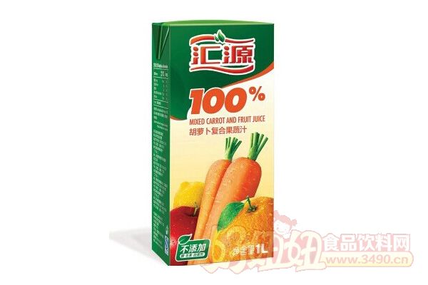 汇源100复合果蔬汁营养搭配更合理