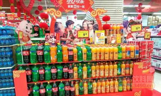 春节各大饮料品牌在商超如何陈列