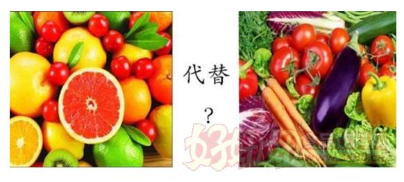 别用水果代替蔬菜 营养价值有不同