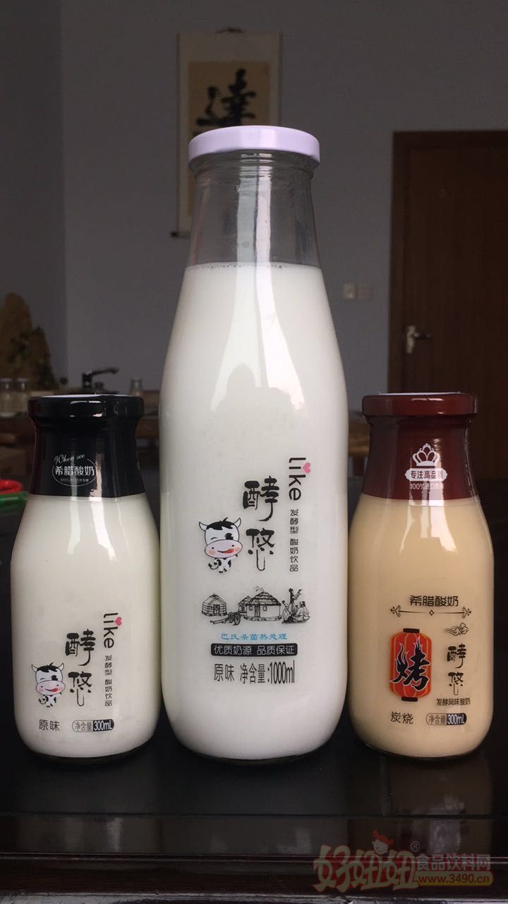 酵悠玻璃瓶酸奶-好妞妞食品饮料招商网【www.3490.cn】