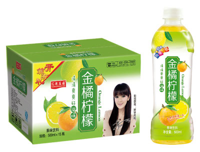 汇清庄园金橘柠檬果味饮料500mlx15瓶