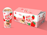 优贝源酸奶有拌了草莓味285ml×15