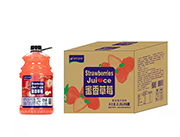 快乐选择蜜香草莓复合果汁饮料2.5L*6