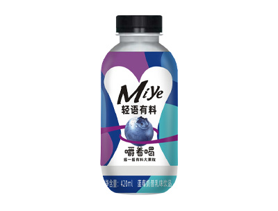 miye轻语有料蓝莓奶昔420ml