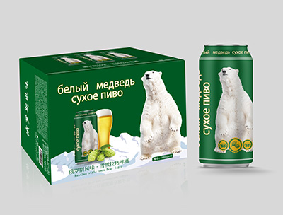 俄�_斯�L味雪熊拉格啤酒500ml