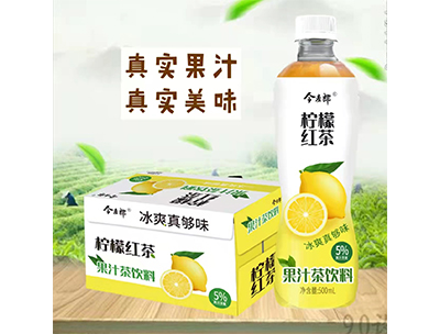 ��檬�t茶果汁茶�料500ml