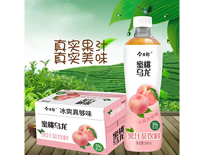 蜜桃�觚�果汁茶�料500ml