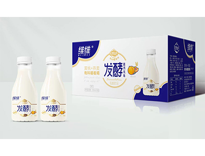乳果本色发酵酸奶低糖型黄桃燕麦318mlx15