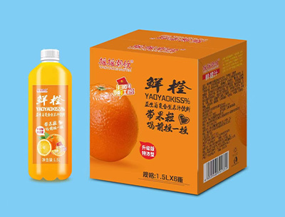 摇摇潮饮鲜橙发酵果汁饮料1.5LX6瓶