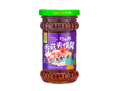 巧手翁香菇夹馍酱五香210g