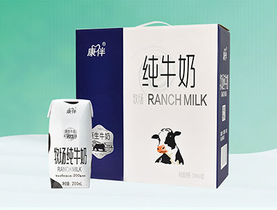 康伴牧场纯牛奶200ml 10盒