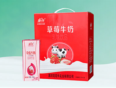 康伴草莓牛奶250ml12盒