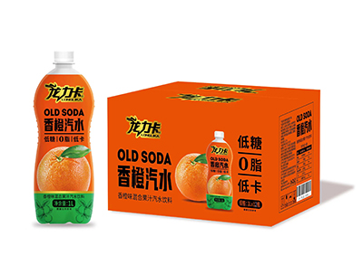 龙力卡香橙味混合果汁汽水饮料1Lx12瓶