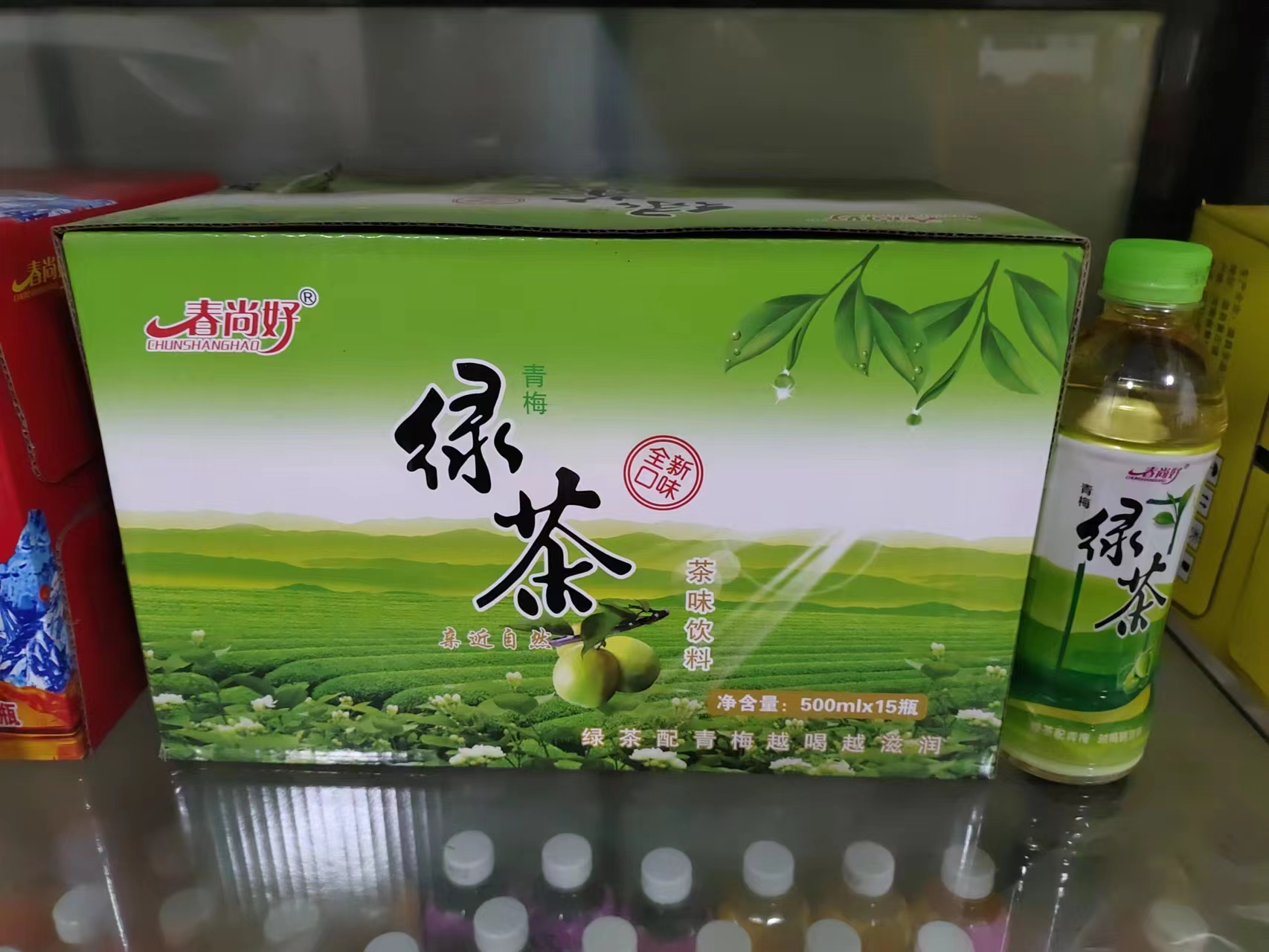 春尚好绿茶茶味饮料500ml×15瓶