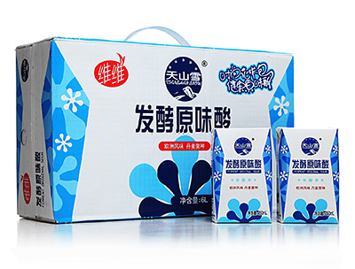 维维天山雪原味酸牛奶饮品(花样包)250ml×24