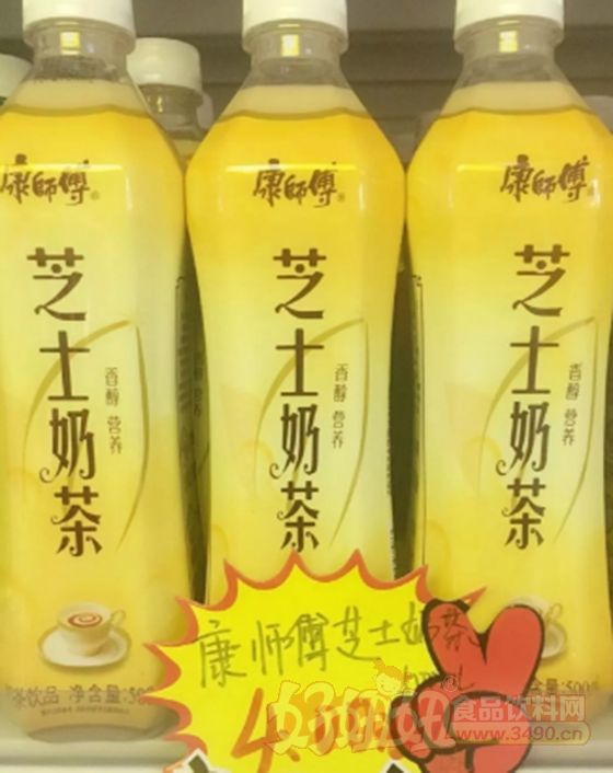 康師傅瓶裝奶茶再添新成員芝士奶茶全面上市單價4元